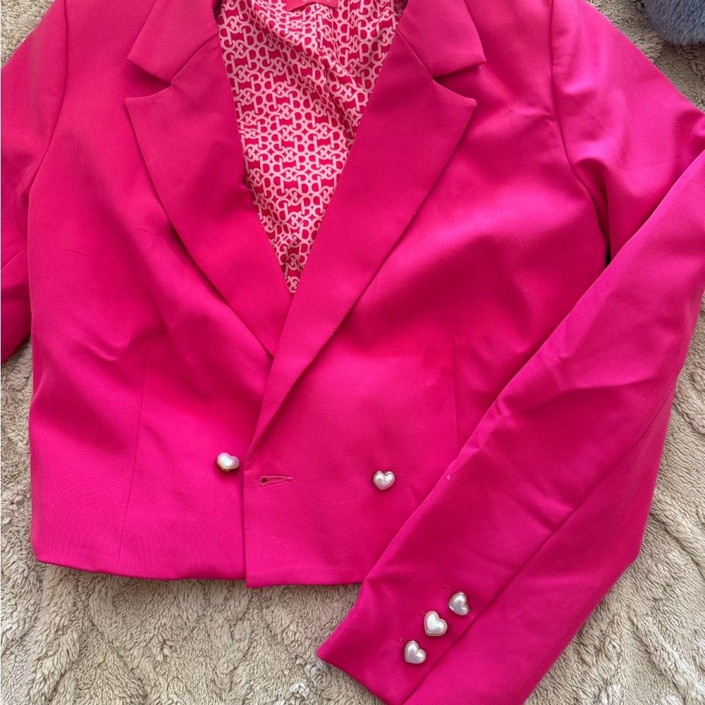 Dotti Barbie The Movie hot pink blazer pant set - Picture 7 of 7